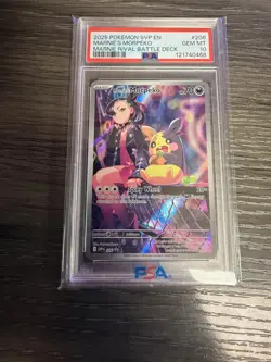 Pokemon Marnie's Morpeko 206 PSA 10 GEM MINT - Image 1