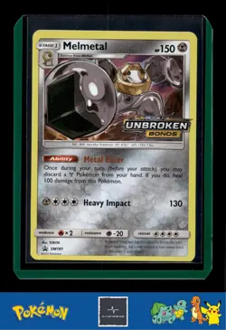 2019 Pokemon SM Unbroken Bonds Promo SM181 Melmetal (Prerelease) - Image 1