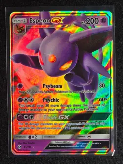 Espeon GX 61/149 (Ultra Rare) Sun & Moon Base Set Lightly Played - Image 1