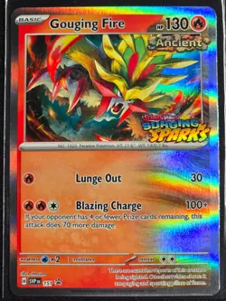 Gouging Fire SVP 151 (Prerelease Black Star Promo) Scarlet & Violet Near Mint - Image 1