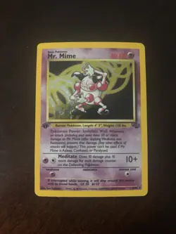 Pokemon TCG 1st Edition Mr. Mime Holo 6/64 Jungle Set Holo Rare VLP Nice!! 🔥🔥 - Image 1