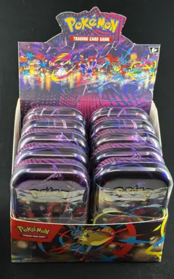 Pokemon TCG Mega Evolution Mega Heros Mini Tin Display Factory Sealed Tins 10 - Image 1