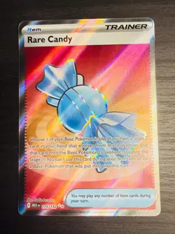 Rare Candy Full Art Ultra Rare 175/132 Pokemon Mega Evolution English - Image 1
