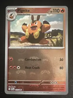 Pignite 012/086 Pokemon White Flare Master Ball Reverse Holo English NM - Image 1