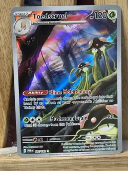 Toedscruel 185/182 Illustration Rare IR Pokemon Sv04: Paradox Rift NEAR MINT NM - Image 1