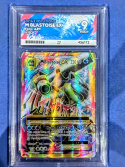 Pokemon Evolutions XY 102/108 2016 Full Art M/Mega Blastoise EX 102 ACE 9 - Image 1