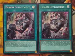 Yugioh - 2x Fusion Deployment (Alt Art) CH01-EN029 Secret Rare NM In Hand - Image 1
