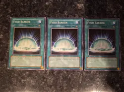 3X Field Barrier FOTB-EN042 - Yugioh Yu Gi Oh! 3 Playset 1st Edition - Image 1