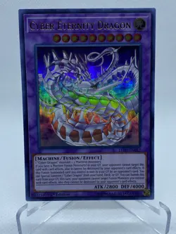 YuGiOh Cyber Eternity Dragon LED3-EN012 1st Edition Ultra Rare - Image 1