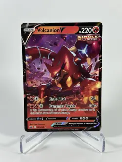 2021 Pokemon Volcanion V Trading Card 25/198 TCG Holo Rare - Image 1