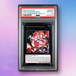 PSA 10 - Ultimate Rare - Traptrix Rafflesia OP13-EN003 OTS Pack 13 Yugioh Card - Image 1
