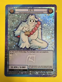 Cryptid Camp TCG 2024 Holiday Pack 1 Yeti Full Holo PROMO Card NM/M! - Image 1