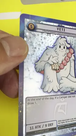 Cryptid Camp TCG 2024 Holiday Pack 1 Yeti Full Holo PROMO Card NM/M! - Image 2
