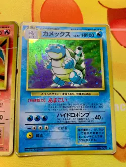 Charizard Blastoise Venusaur Base set Pokemon card 3set 1996 Holo Japanese #2325 - Image 4