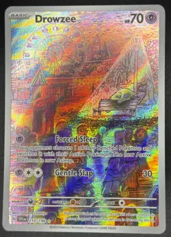 Pokemon TCG Drowzee Scarlet & Violet Base Set Illustration Rare Card 210/198 NM - Image 2