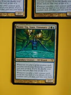 Momir Vig, Simic Visionary rare elf wizard x3 Magic the Gathering. MTG 3 Card. - Image 2