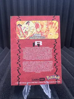 Persian #53 - Gold Holo Box Hit - Cards Top Rocket Set - Pokemon Card NM - Image 2