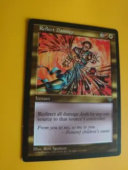 Reflect Damage. Instant Mirage. Magic the Gathering Card. Old Vintage. - Image 2