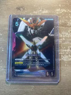 Gundam Card Game Gundam X GD02-053 LR+ Parallel English NM - Image 1