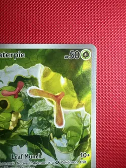 Pokemon TCG Caterpie 172/165 Scarlet & Violet 151 Holo Illustration Rare Card NM - Image 4