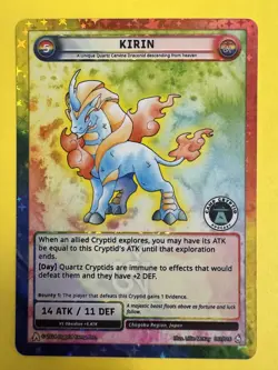 Cryptid Camp Trading Card Game Proto Pack 2 Kirin Reverse Holo LTD Rare NM/M 1A - Image 1