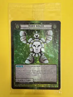 Cryptid Camp Trading Card Game Mars Golem SEALED PROMO CC031 LVL UP EXPO 2025 - Image 1