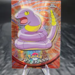 Ekans #23 Topps Chrome Spectra Holo Refractor Pokemon Card Series 1 2000 TV - Image 2