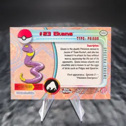Ekans #23 Topps Chrome Spectra Holo Refractor Pokemon Card Series 1 2000 TV - Image 3