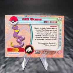 Ekans #23 Topps Chrome Spectra Holo Refractor Pokemon Card Series 1 2000 TV - Image 4