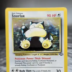 Snorlax Holo Jungle 11/64 Pokemon TCG Card 1999 WOTC Unlimited Vintage MP ⭐ - Image 2