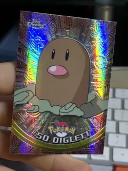 SPECTRA Diglett #50 Topps Chrome 2000 Series 1 T.V Holo Pokemon Card TCG - Image 4