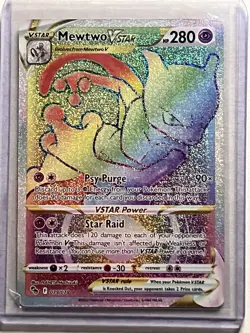 [NM] Mewtwo VSTAR (79) (Secret) [Pokemon GO] 079/078 Holofoil POKEMOM CARD - Image 1