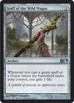 MTG-4x-Near Mint, English-Staff of the Wild Magus-Magic 2014 - Image 1