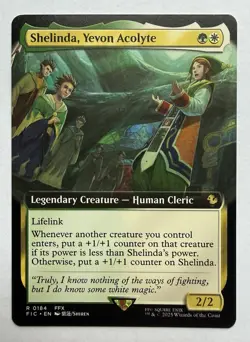 Shelinda, Yevon Acolyte Extended Art - FIC 0184 NM - MTG Magic - Image 1