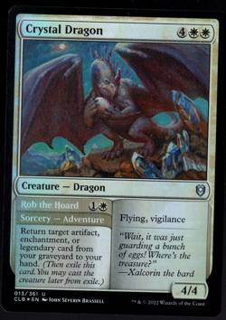 Crystal Dragon 013/361 Uncommon Foil Baldur's Gate MTG NM - Image 1