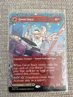 Gwen Stacy (0209) (Borderless) Marvel's Spider-Man MTG - Image 1