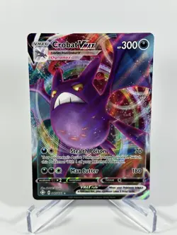 Crobat VMAX Holo Ultra Rare 045/072 Pokemon 2021 Shining Fates - Image 1