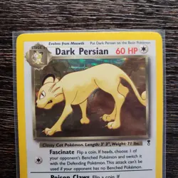 Dark Persian - 6/110 - Holo Rare LP, English Pokemon Legendary Collection - Image 3