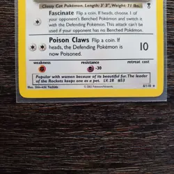 Dark Persian - 6/110 - Holo Rare LP, English Pokemon Legendary Collection - Image 4