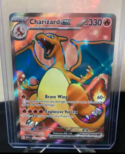 Charizard ex 183/165 Full Art Secret Rare Pokemon 151 - (NM) NEVER PLAYED - Image 1