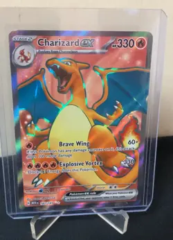 Charizard ex 183/165 Full Art Secret Rare Pokemon 151 - (NM) NEVER PLAYED - Image 4