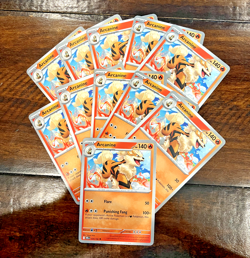 LOT x11 - #28 Arcanine Pokemon TCG S&V Destined Rivals - Fire - Image 1