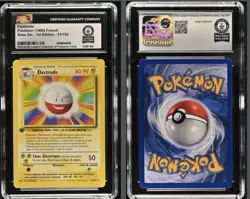 1st Edition Electrode 1999 Pokemon Base Set FRENCH #21 CGC WORLD RECORD 1/1 - Image 1