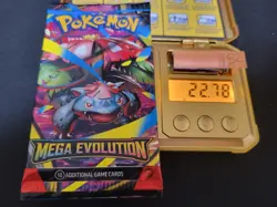 22.78g (HEAVY) MEGA EVOLUTION Pokemon Booster Pack English - Sealed - #152 - Image 1
