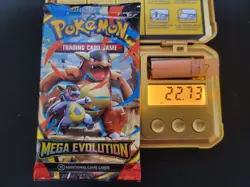 22.73g (Heavy for Lot) MEGA EVOLUTION Pokemon Booster Pack English - Sealed #147 - Image 1