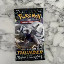 Pokemon Sun and Moon Lost Thunder Sealed Booster Pack - Random Pack Art - Image 1