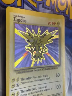 Pokemon 1999 Base Set Zapdos 16/102 Unlimited English NM - Image 4