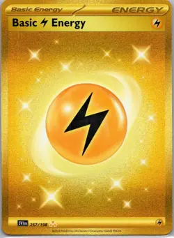 Pokemon TCG Basic Lightning Energy 257/198 Scarlet Violet Holo NM - Image 1