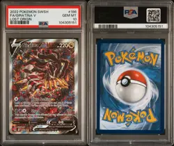 Pokemon 2022 Giratina V 186/196 Alt Art Lost Origin GEM MINT PSA 10 (w/ Guard) - Image 1