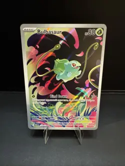 Bulbasaur 133/132 Illustration Rare (IR) Full Art Pokemon TCG Mega Evolution NM - Image 1